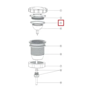 Уплотнительное кольцо прожектора Aquaviva LED/UL-50