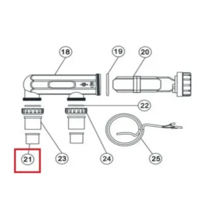 Соединительная муфта 1½" хлоратора Aquaviva SSC