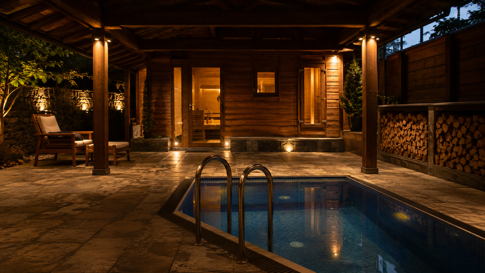 Премиальная SPA-зона с переливной чашей